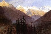 Albert Bierstadt Sunrise at Glacier Station oil
